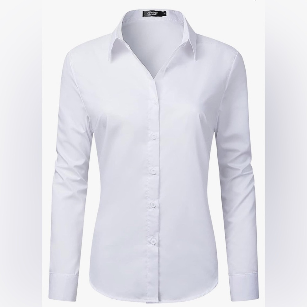 White Button-down Blouse